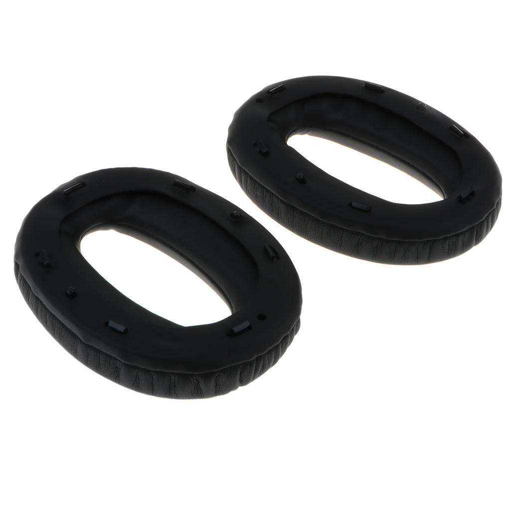 2X Nút Tai Nghe Bằng Cho Tai Nghe Sennheiser Game G4ME Bằng Không HD380 Pro Tai Nghe Da Giả Da Miếng Lót