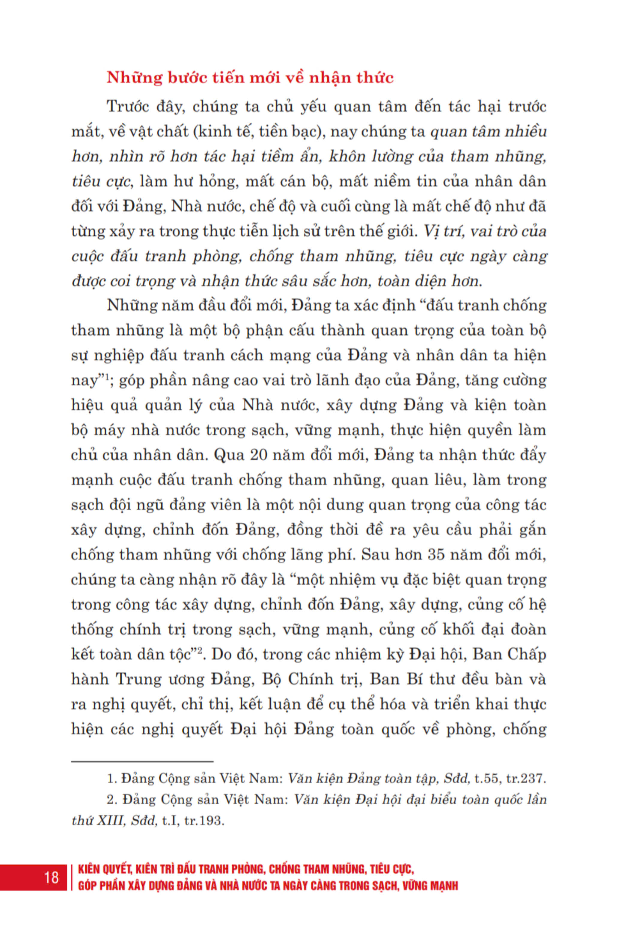 [Bìa mềm] Kiên quyết, kiên trì đấu tranh phòng, chống tham nhũng, tiêu cực, góp phần xây dựng Đảng và Nhà nước ta ngày càng trong sạch, vững mạnh (Bìa mềm)