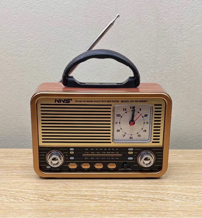 Đài radio NS-8898BT kết nối bluetooth,fm,am,sw có cổng usb thẻ nhớ ( Hàng Chính Hãng )