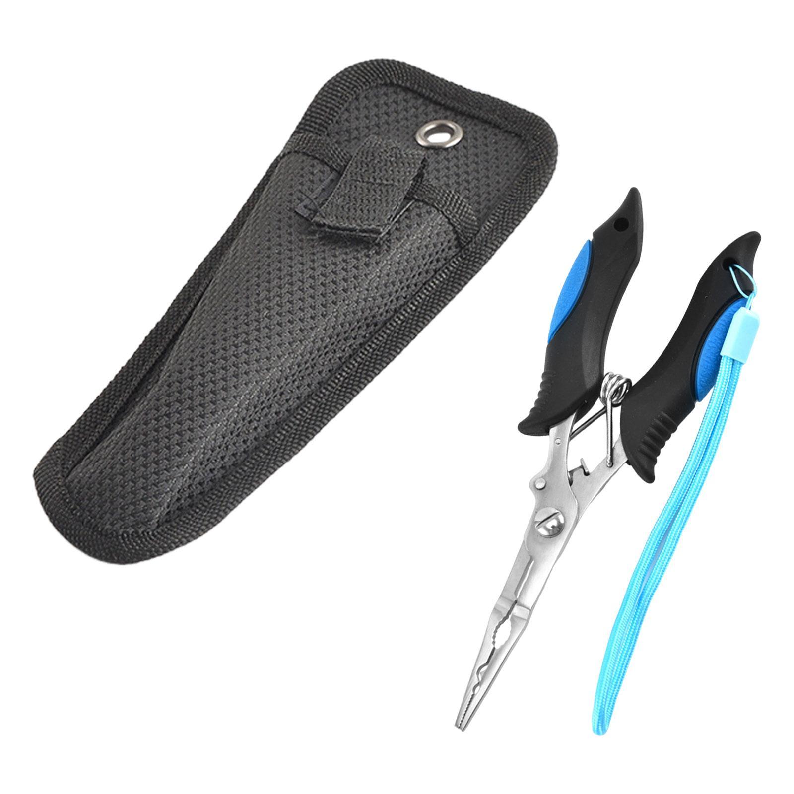 Fishing Pliers Hook Remover,Split Rings Pliers Tool Scissors Stainless Steel Gadget Line Cutter Fish Hook Pliers for Fly Fishing, Sea Fishing