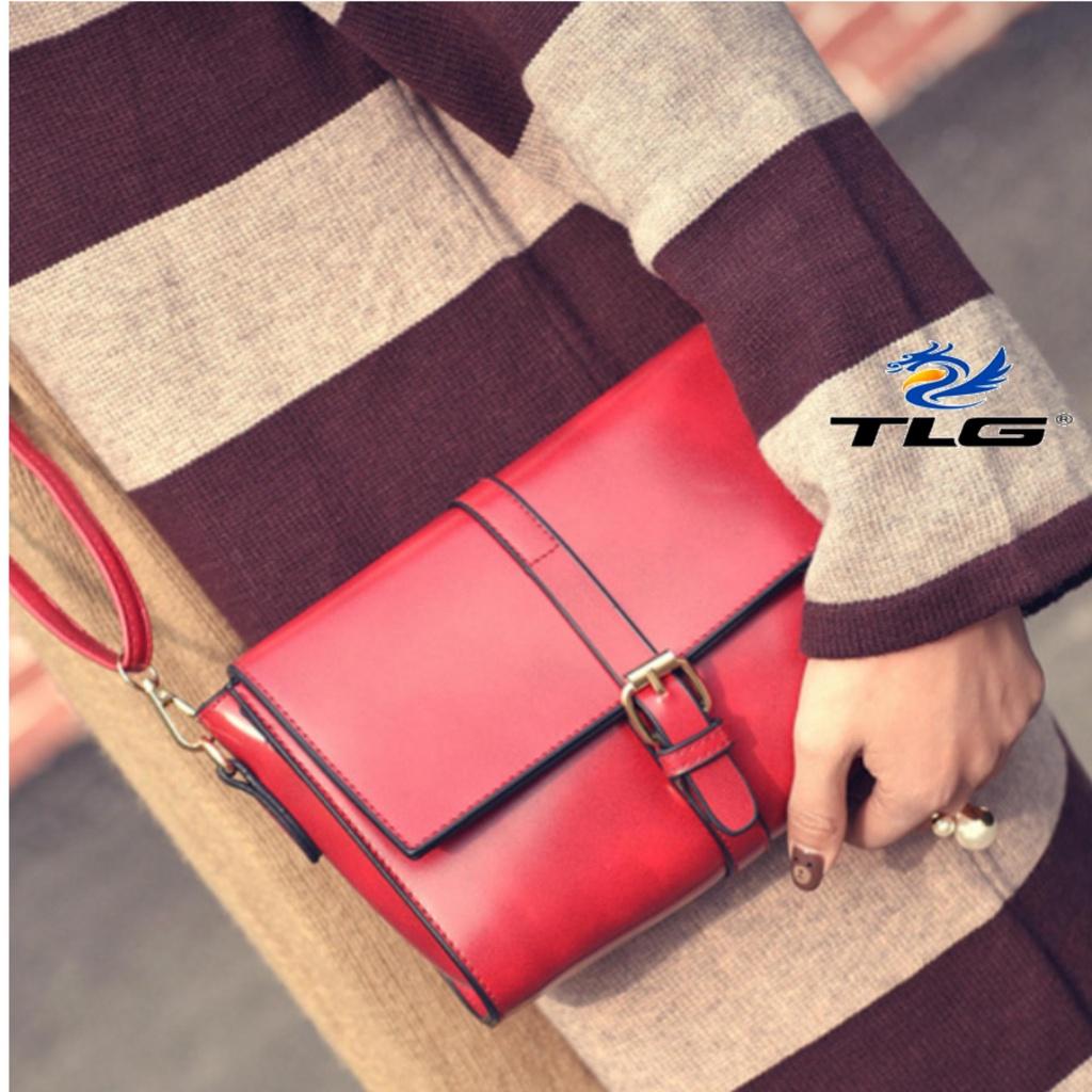 Túi đeo chéo thời trang phong cách Thành Long TLG 208094-4 Tặng túi đựng mỹ phẩm tiện lợi