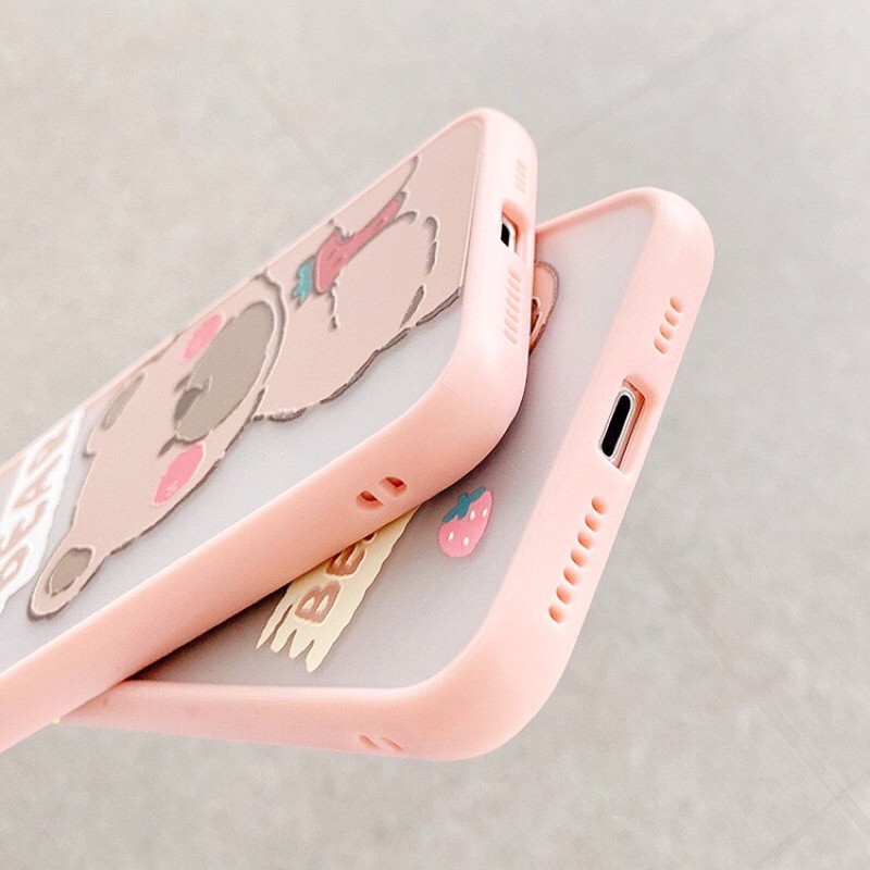 Ốp Lưng iPhone Viền Chống Va Đập Shy Bear Dành Cho iPhone 6 / 6 Plus / 7 / 7 Plus / 8 / 8 Plus / X / Xs / Xs Max / 11 / 11 Pro / 11 Pro Max / 12 / 12 Pro / 12 Pro Max