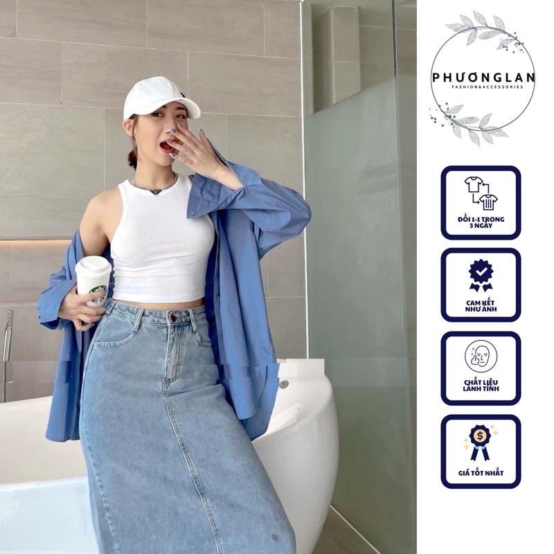 Áo Ba Lỗ Croptop Thun Tăm PHULA Nữ  Phông body dáng ôm trơn màu ĐEN | TRẮNG Ulzzang