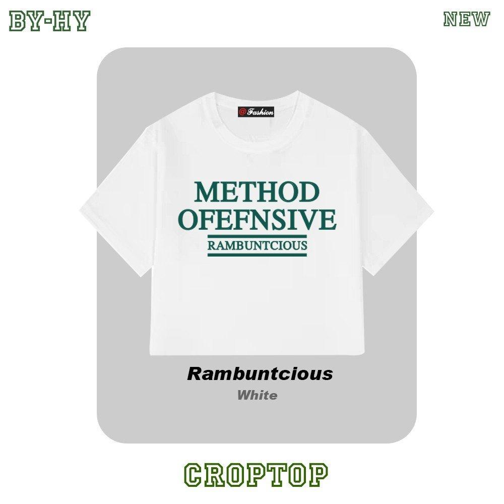 Croptop freesize in chữ cá tính Method Offensive Rambuntcious