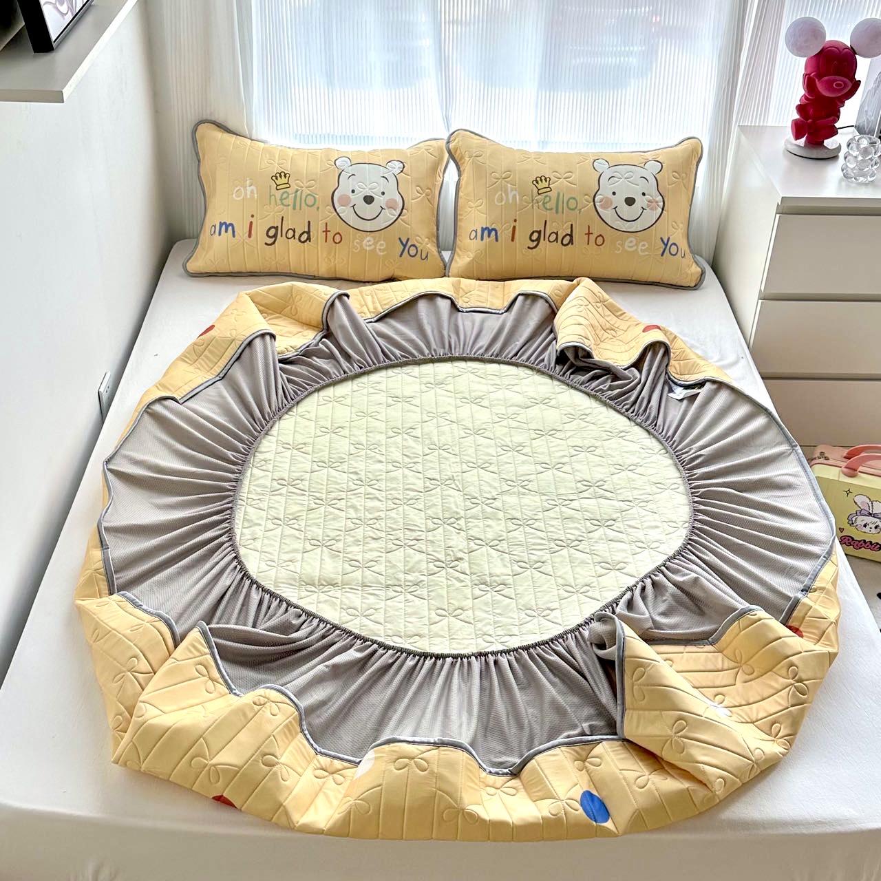 Chiếu điều hòa mát lạnh, chiếu cao su bo chun dày dặn, mềm mại thoáng mát Fullsize 1m6x2m, 1m8x2m, 2mx2m2