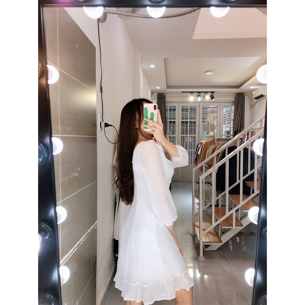 ĐẦM VOAN SỌC CỔ NHÚN