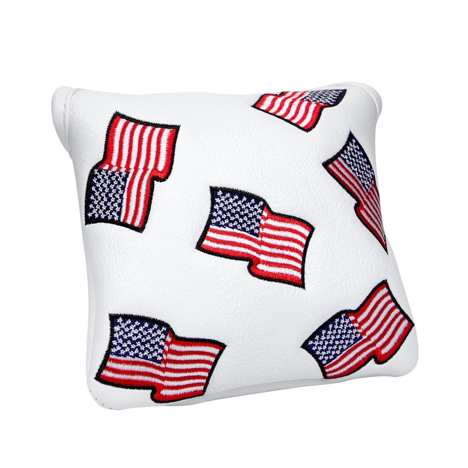 Golf Putter Head Cover Closure Artificial Leather Golf Center Shaft Putter Cover for Most Putter