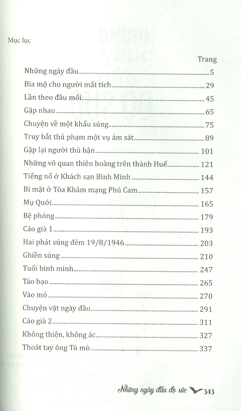 Những Ngày Đầu Đọ Sức - Tập Truyện