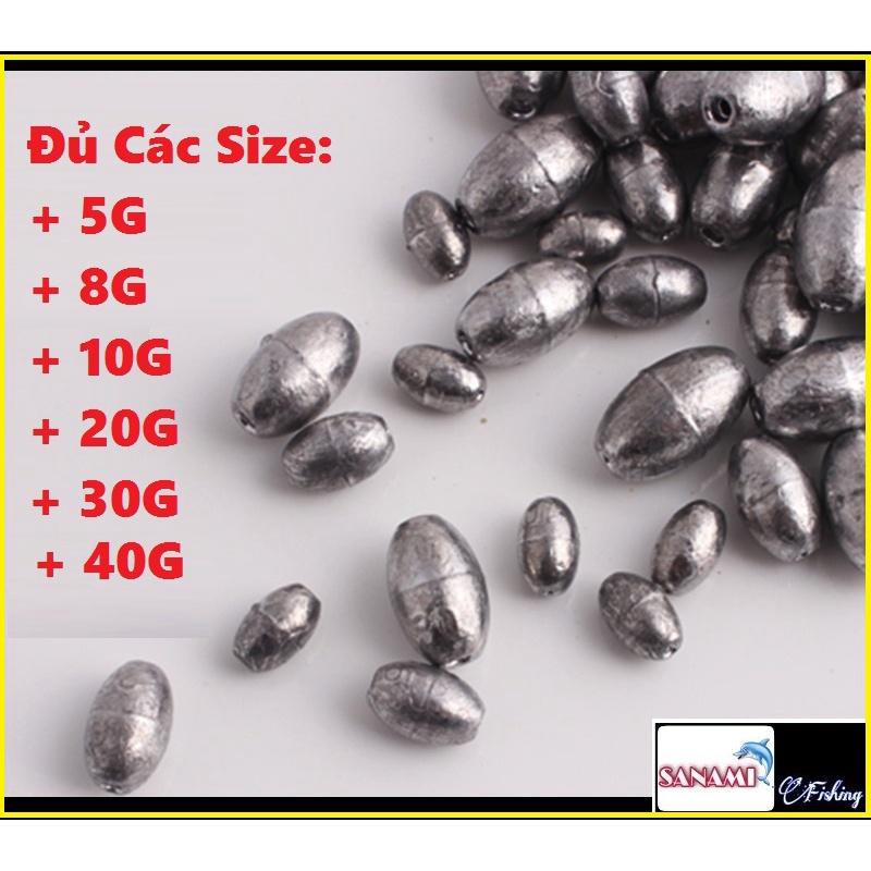 Chì Câu Cá Tròn Xuyên Tâm 120g PK-7 Sanami Fishing Store