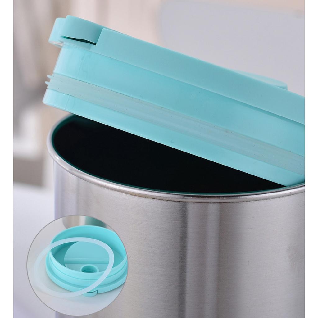 2 Pcs Stainless Steel 1.8L Water Pitcher Green Jar Kitchen Restaurant Cafe