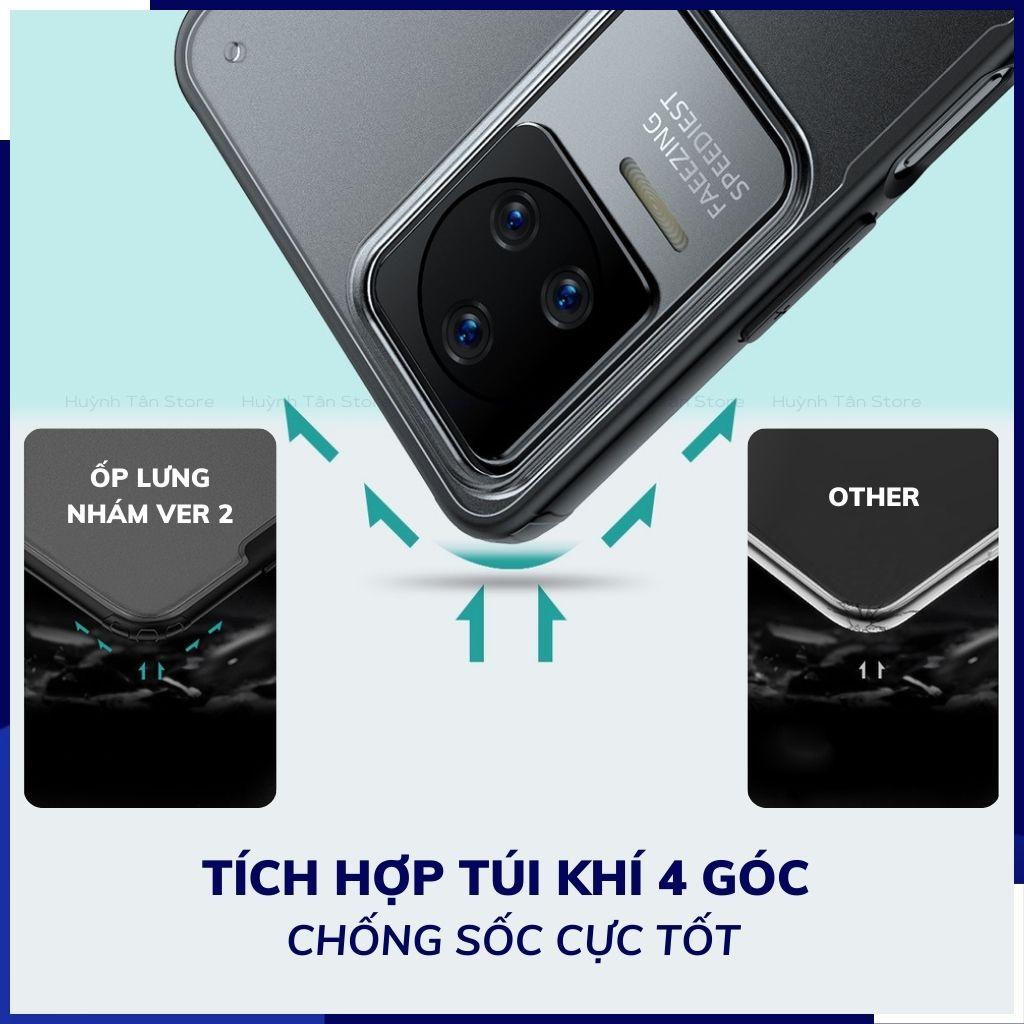 Ốp lưng redmi k50, k50 pro chống sốc bảo vệ camera chống vân tay nhám viền màu ver 2 phụ kiện điện thoại huỳnh tân store