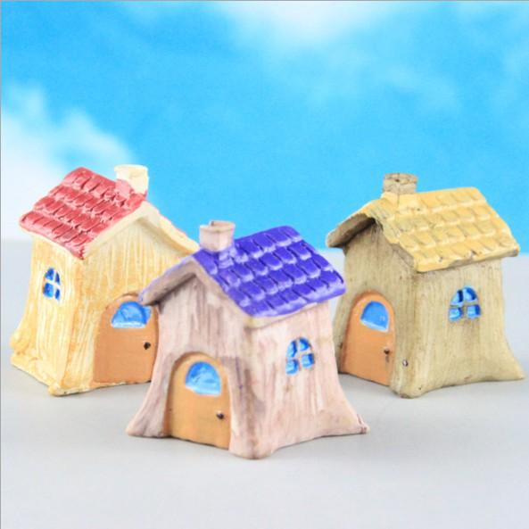 Mô hình ngôi nhà trong gốc cây dùng trang trí tiểu cảnh, terrarium, DIY