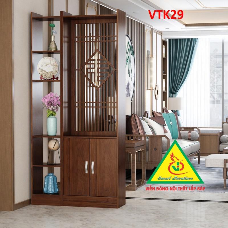 Hình ảnh Vách ngăn tủ kệ VTK27 - Nội thất lắp ráp Viendong Adv