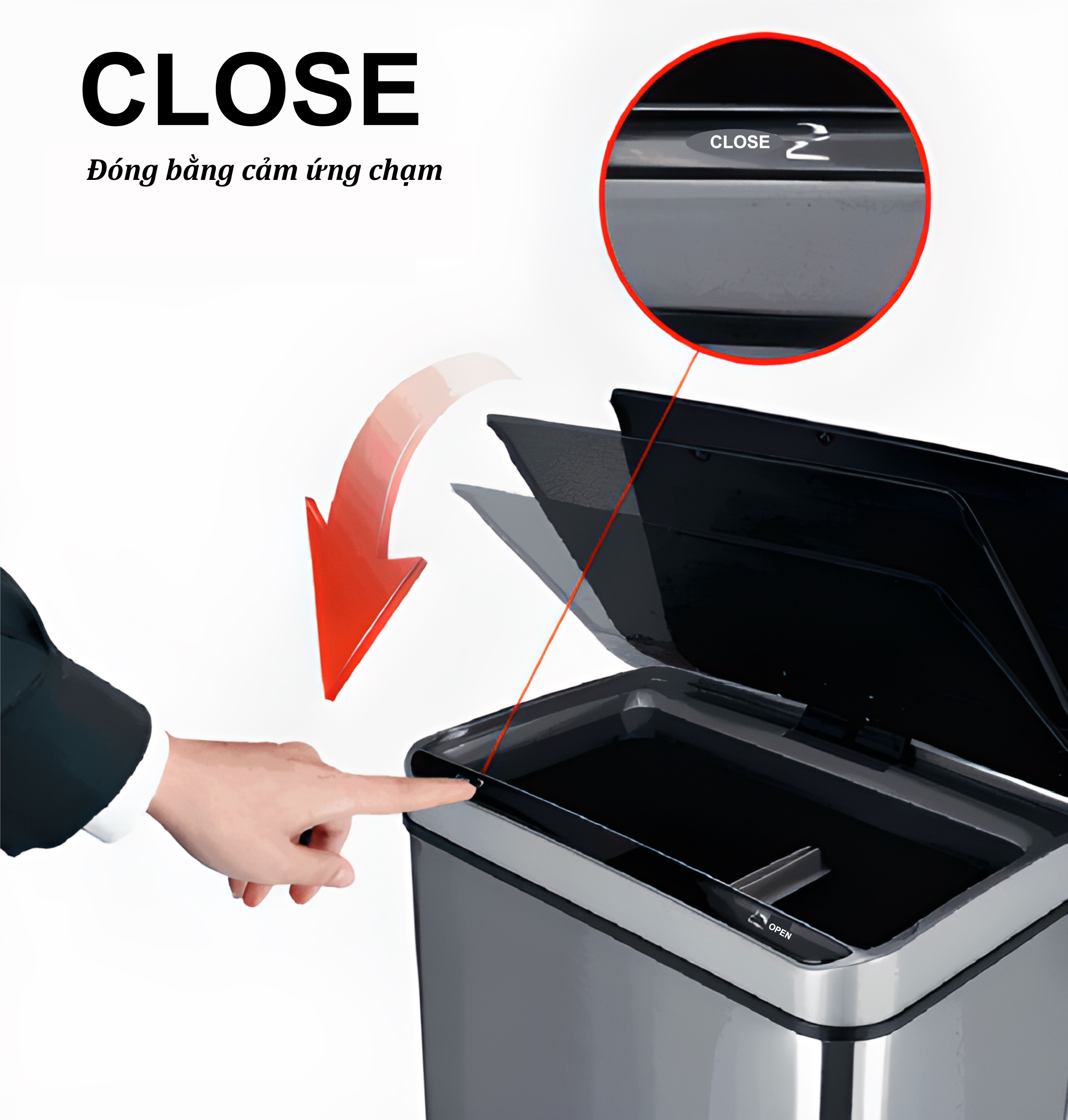 Thùng rác thông minh cao cấp 50 lít