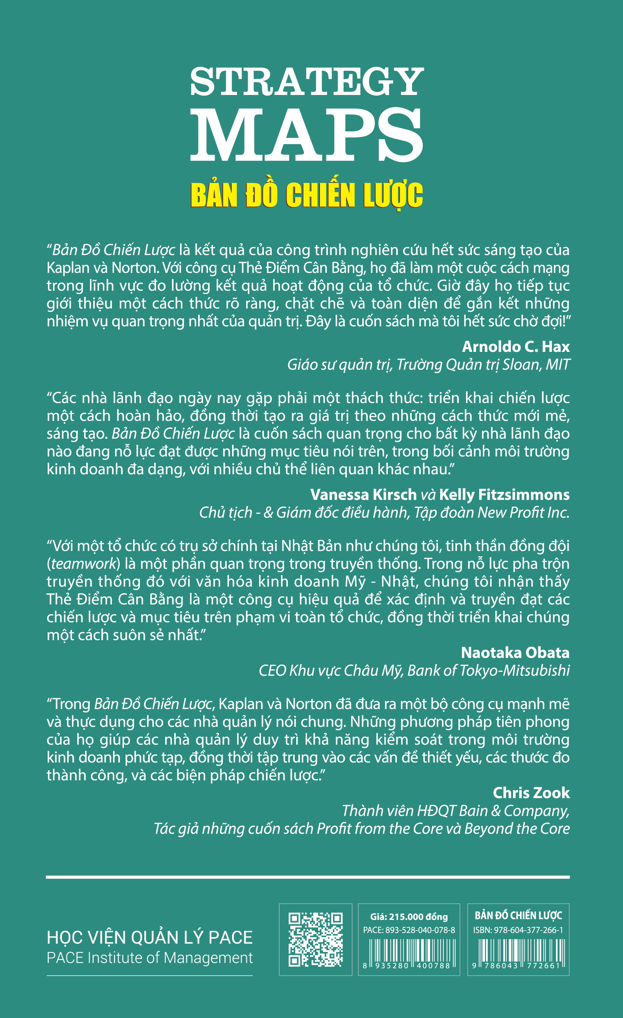 BẢN ĐỒ CHIẾN LƯỢC - Robert S. Kaplan, David P. Norton - Phan Thị Công Minh và Vũ Minh Tú - Tái bản -