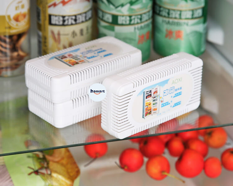 Hộp Hút Mùi Tủ Lạnh Chất Khử Mùi Làm Thơm Chống Hôi Tủ Lạnh AOXI Than Hoạt Tính 12x6cm