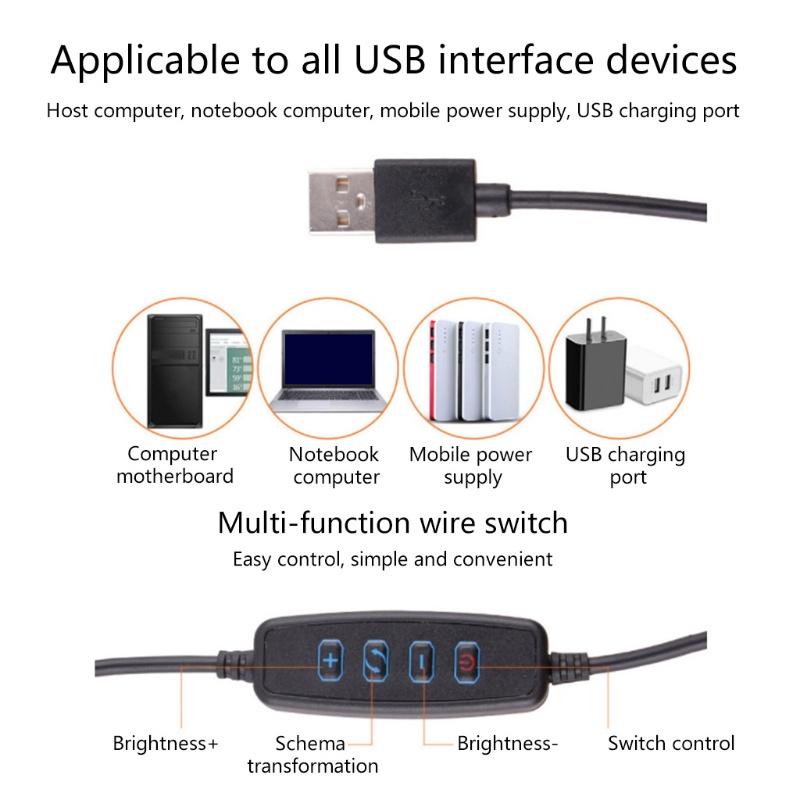 Vòng Đèn Led Có Thể Điều Chỉnh Độ Sáng Cho Điện Thoại