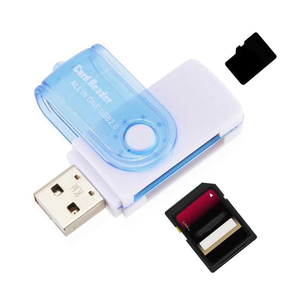 Đầu đọc thẻ nhớ đa năng 4in1 usb 2.0 cho máy ảnh điện thoại Iphone, Samsung, Sony, đầu lọc thẻ SD, MICRO SD, CF, TF, MMC