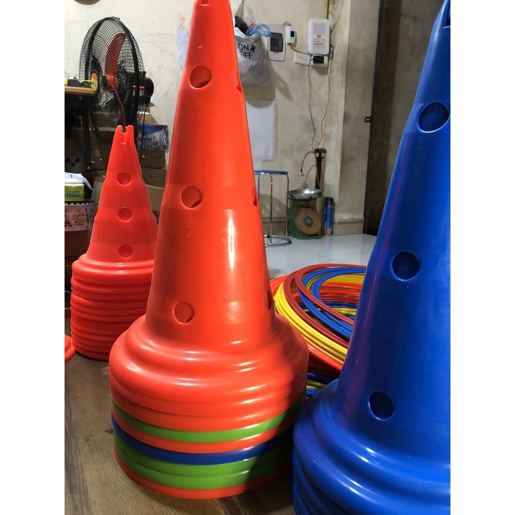 Nấm tập chiến thuật, Nấm lỗ loại 40F Marker, cone chơi thể thao Bóng Đá