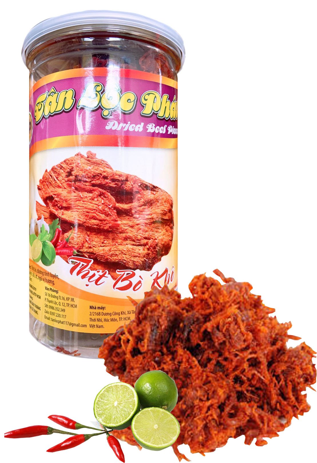 KHÔ BÒ SỢI TÂN LỘC PHÁT HŨ 300G