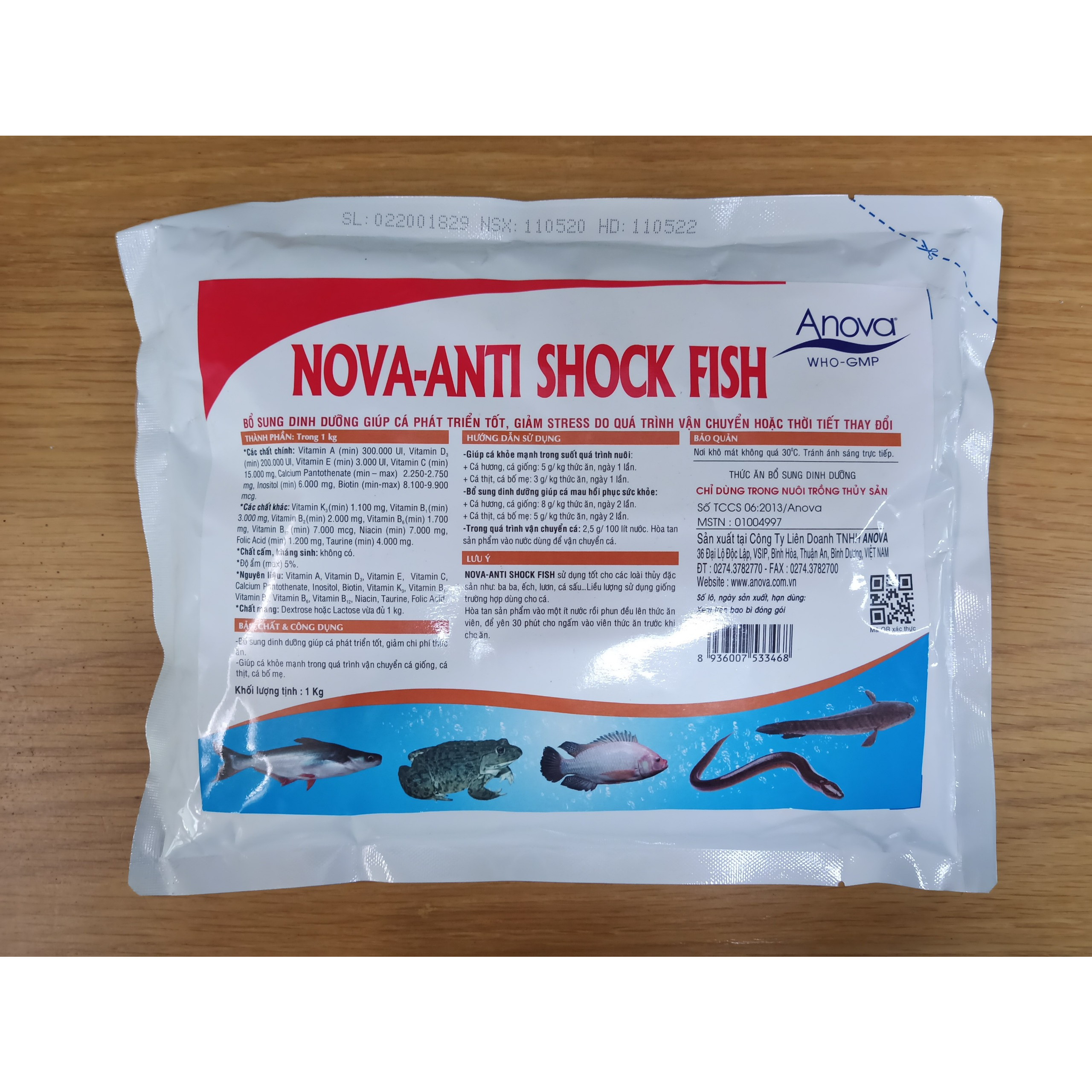 Nova Anti Shock Fish Sản Phẩm Bổ Sung Dinh Dưỡng, Giảm Stress Cho Cá