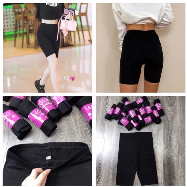 Quần Legging lửng nữ - Legging ngố nâng mông - 25STORE