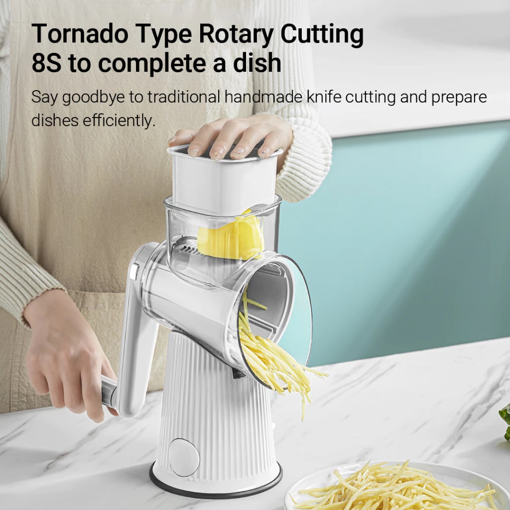 Máy Cắt Rau Củ Quả Sothing Youpin Đa Chức Năng Với 5 Lưỡi Dao Và Dao Cắt- Hàng chính hãng