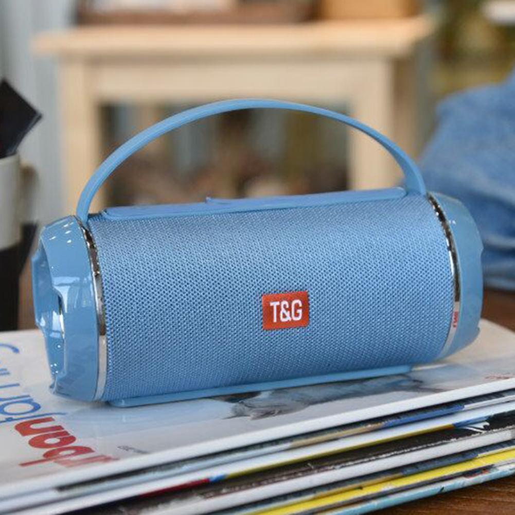 Loa Cột Âm Thanh Chống Nước Tương Thích Với Bluetooth 4.2 5Wx2 Loa Không Dây Rảnh Tay Đài FM Loa Du Lịch Ngoài Trời Color: Red