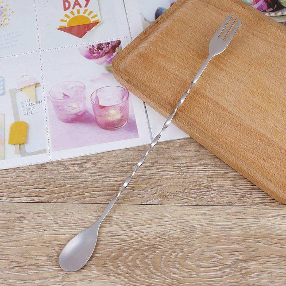 Muỗng/Thìa pha chế bar spoon 26cm hoặc 32cm (thìa bar, muỗng khuấy, thìa khuấy)