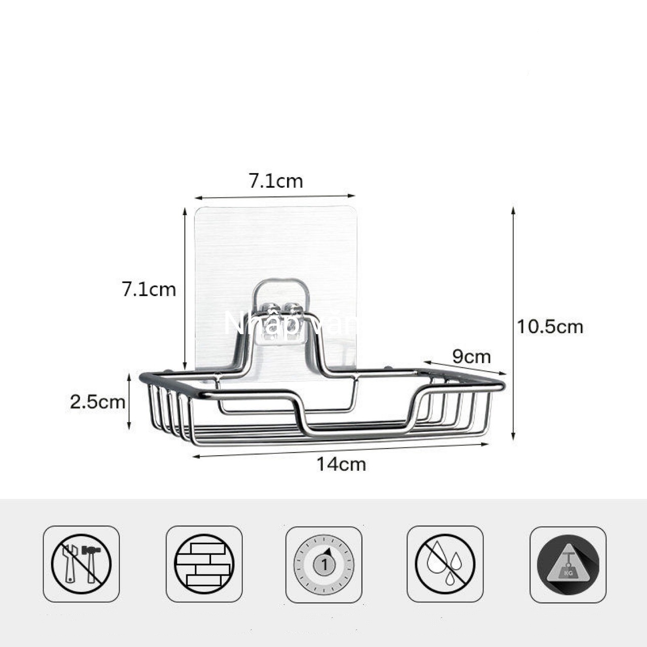 COMBO KỆ, KHAY ĐỰNG XÀ PHÒNG XÀ BÔNG MÓC DÁN INOX 304 DÁN TƯỜNG KHÔNG CẦN KHOAN VÍT TIỆN DỤNG