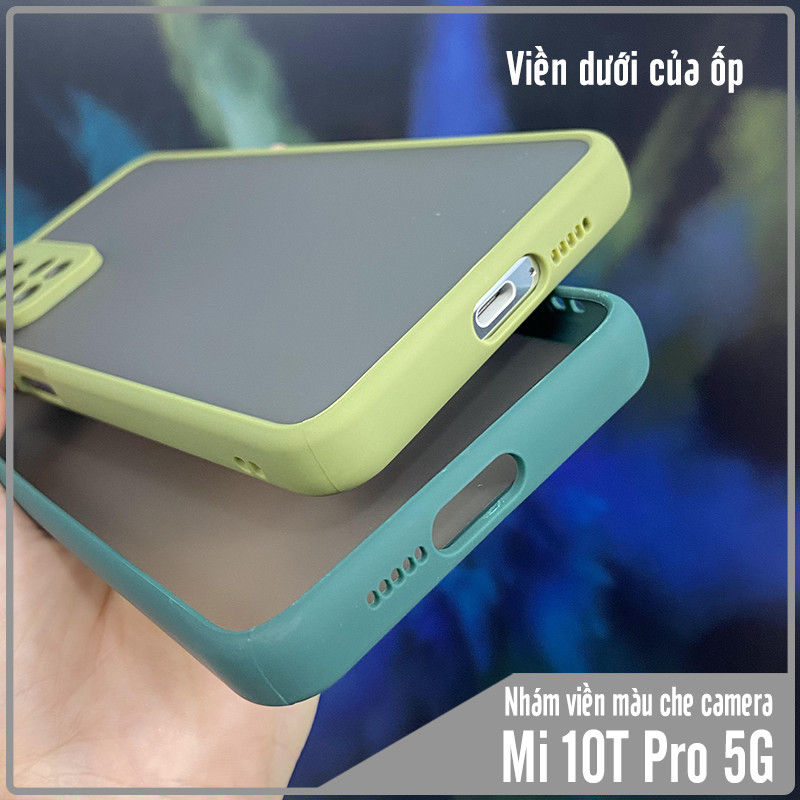 Ốp lưng cho Xiaomi Mi 10T Pro 5G - Redmi K30S trong nhám viền màu che camera
