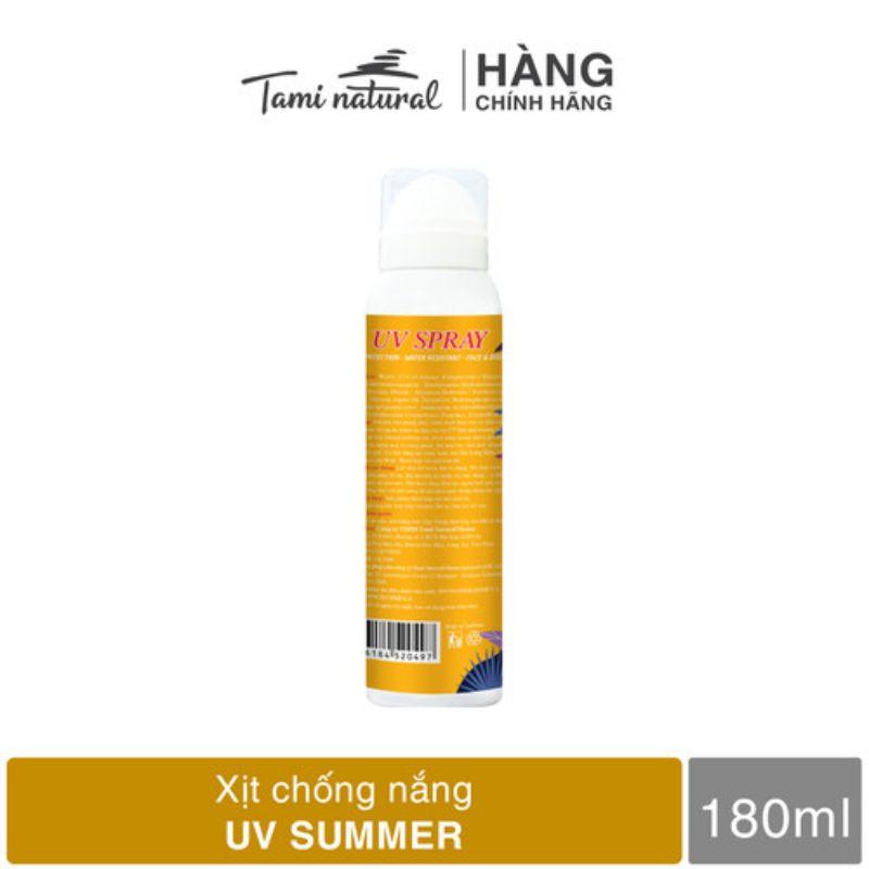 Kem Chống Nắng Nâng Tone Summer UV Spray Chống Nắng Chỉ Số Chống Nắng SPF 50 PA Dung Tích 180ml