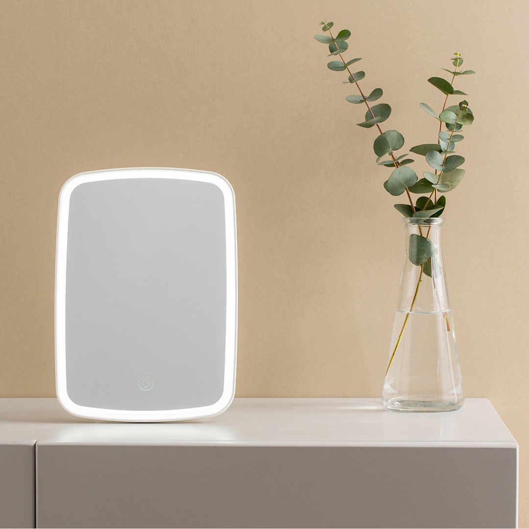 Gương trang điểm di động có đèn Led cao cấp phong cách Hàn Quốc
