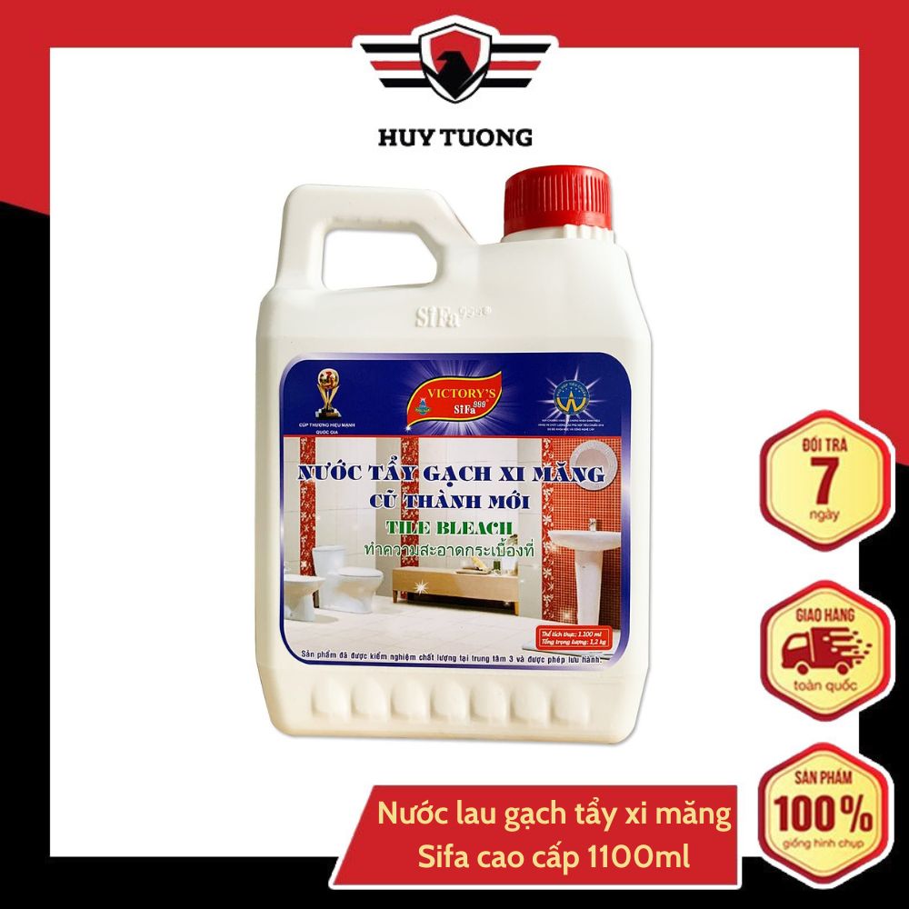 Nước lau gạch tẩy xi măng Sifa, vệ sinh nhà cửa cao cấp 1100ml