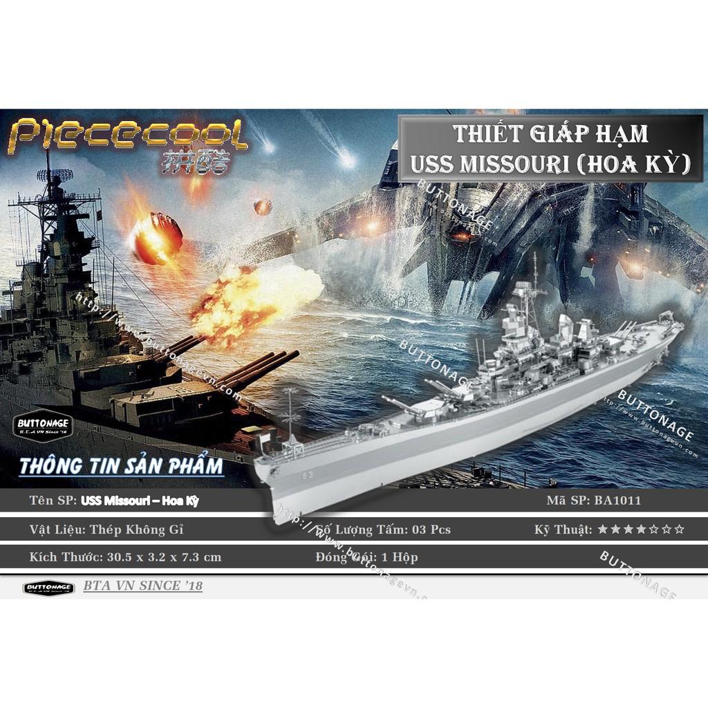 Mô Hình Lắp Ráp 3d Thiết Giáp Hạm USS Missouri – Hoa Kỳ