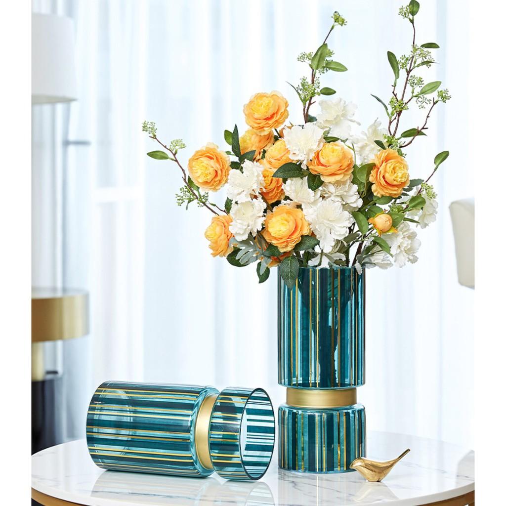 BÌNH CẮM HOA ĐỂ BÀN TRANG TRÍ NHÀ CỬA TAFFETA TẾT 2021