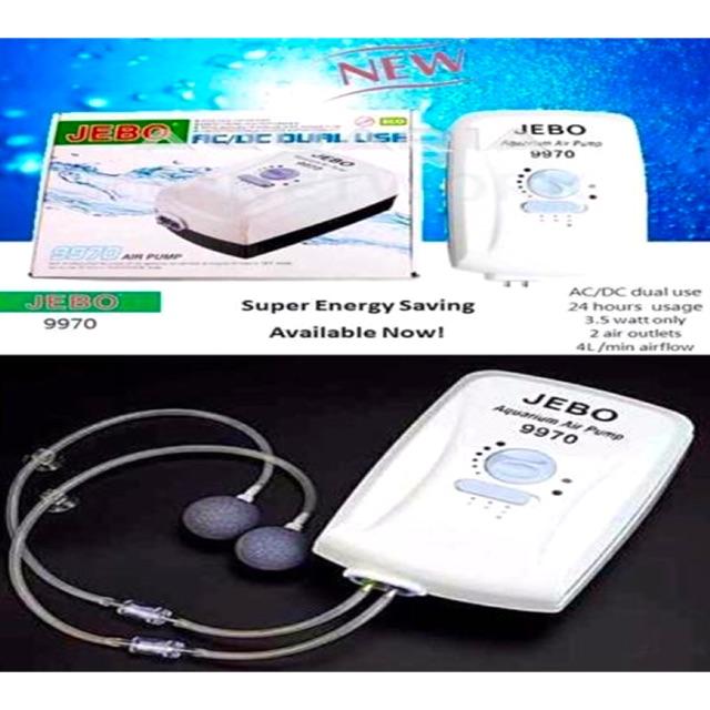 Sủi Oxy Bình Tích Điện JEBO 9970 CAO CẤP - Dùng Đc Khi Cúp Điện