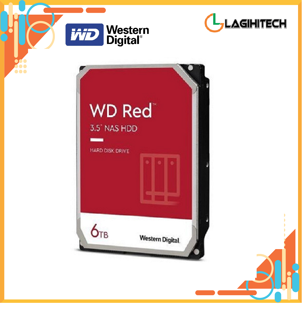 Ổ Cứng HDD WD Red Plus 6TB 3.5 inch SATA iii - Hàng Nhập Khẩu