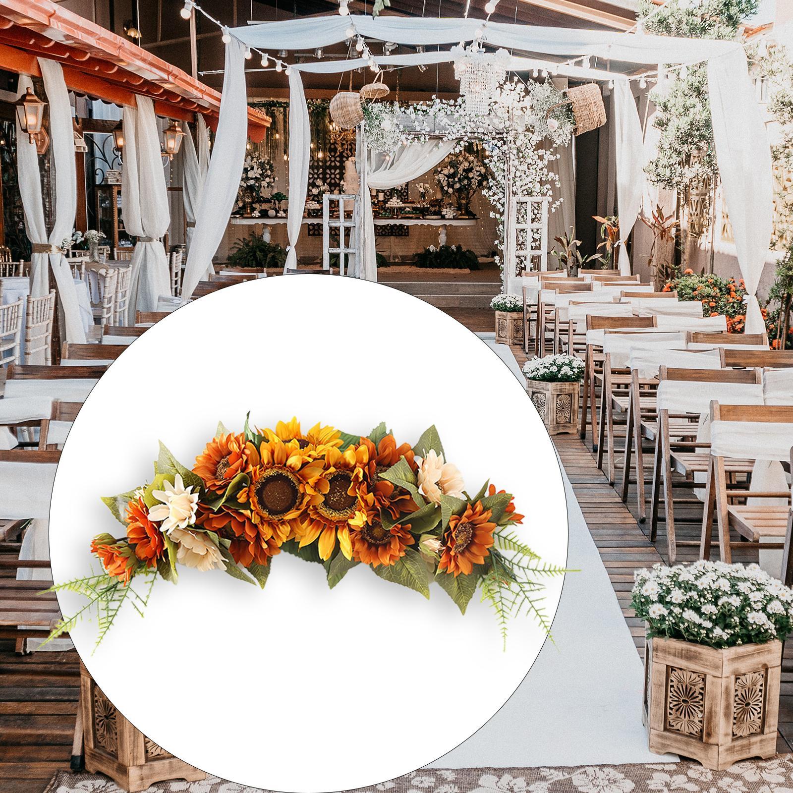Wedding Arch Flowers Creative Garland Rustic Floral Swag for Home Bar Decor
