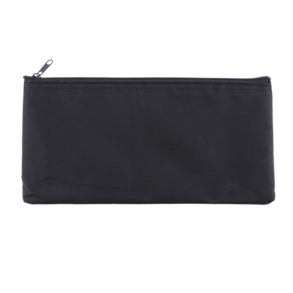 Mic Bảo Vệ Túi Mềm Mại Túi Bảo Quản Micro Túi Dây Kéo Đen 22X11 Cm