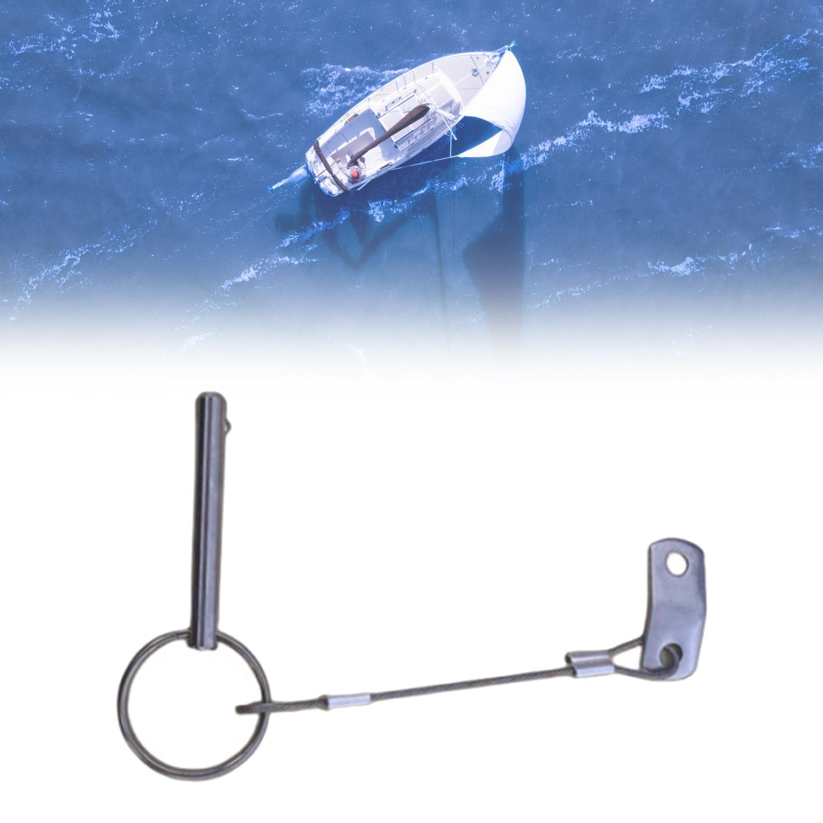 Quick Release Pin Tractor Hinge Fasteners, Pull  Outfitting Pin, Locating Pin Safety Pin Hardware for Deck Hinge Boat Bimini Top