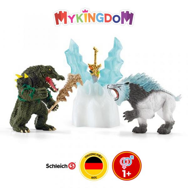 Đồ Chơi Mô Hình SCHLEICH Trận Chiến Pháo Đài Băng Eldrador 42497