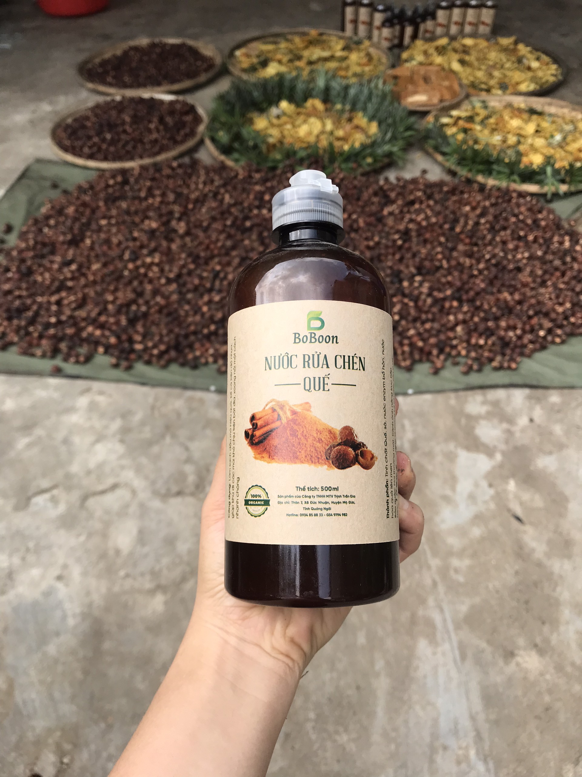 Nước rửa chén organic từ bồ hòn, vỏ quế, vỏ dứa