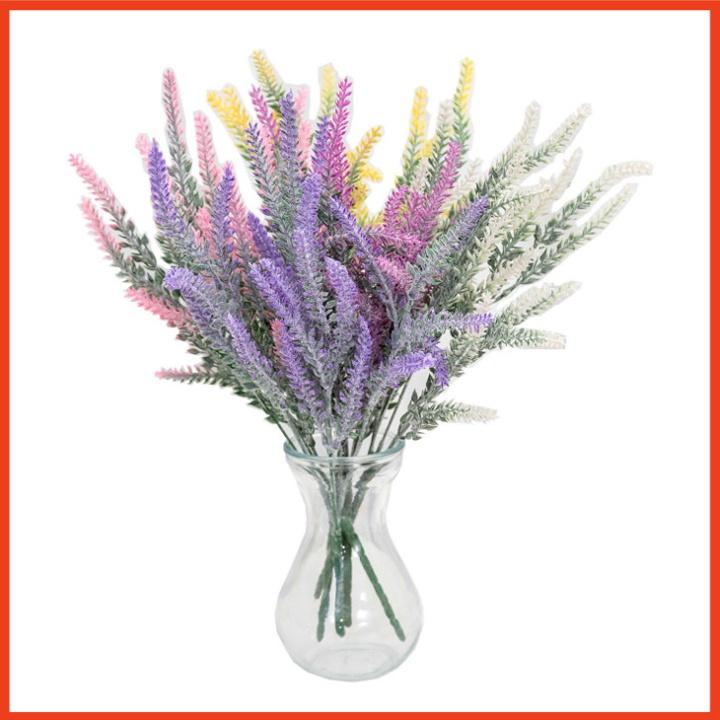 Hoa giả lavender gồm 5 màu trang trí decor nhà cửa shop đồ 38cm