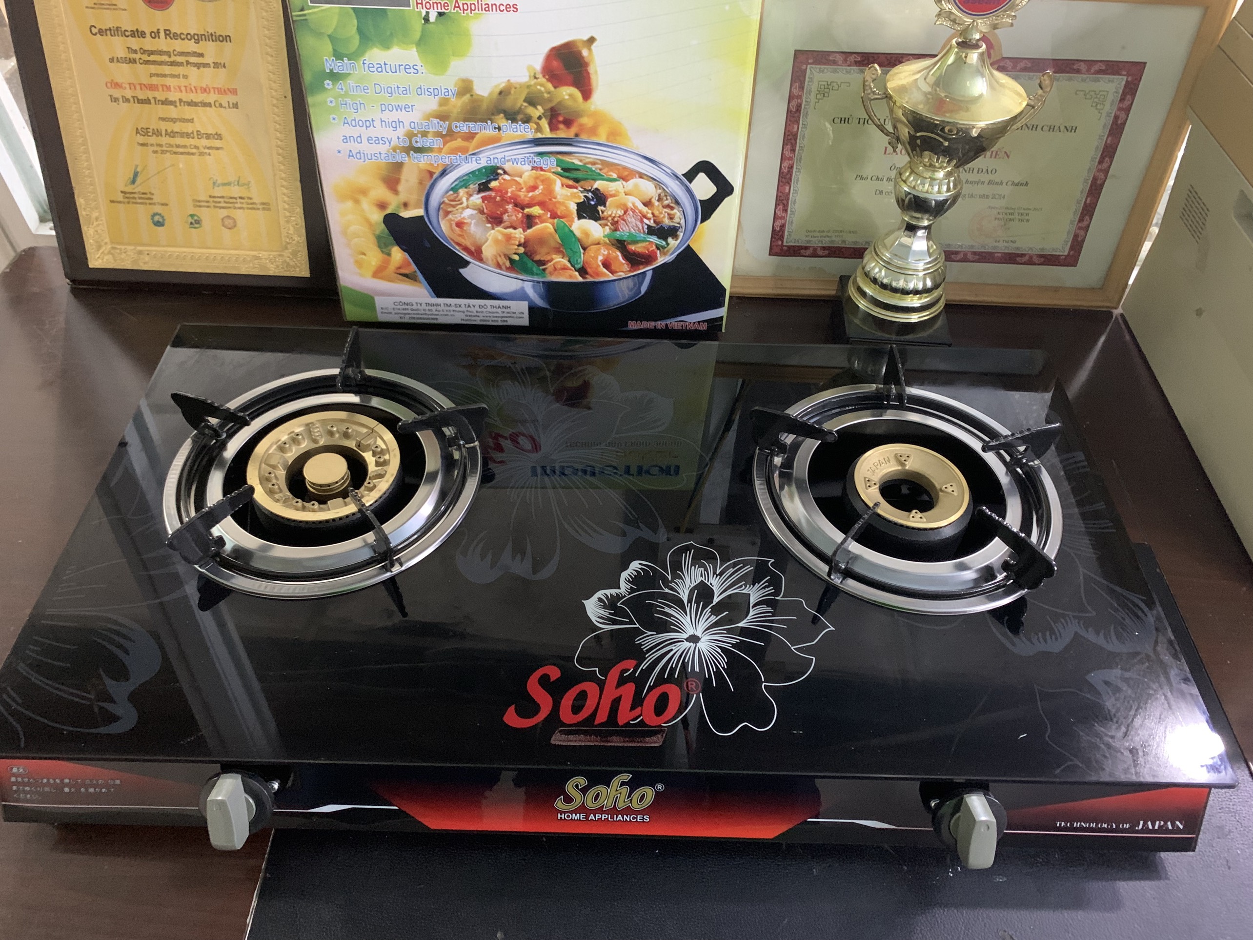 Bếp Gas Đôi Soho SH 500SL - Hàng chính hãng