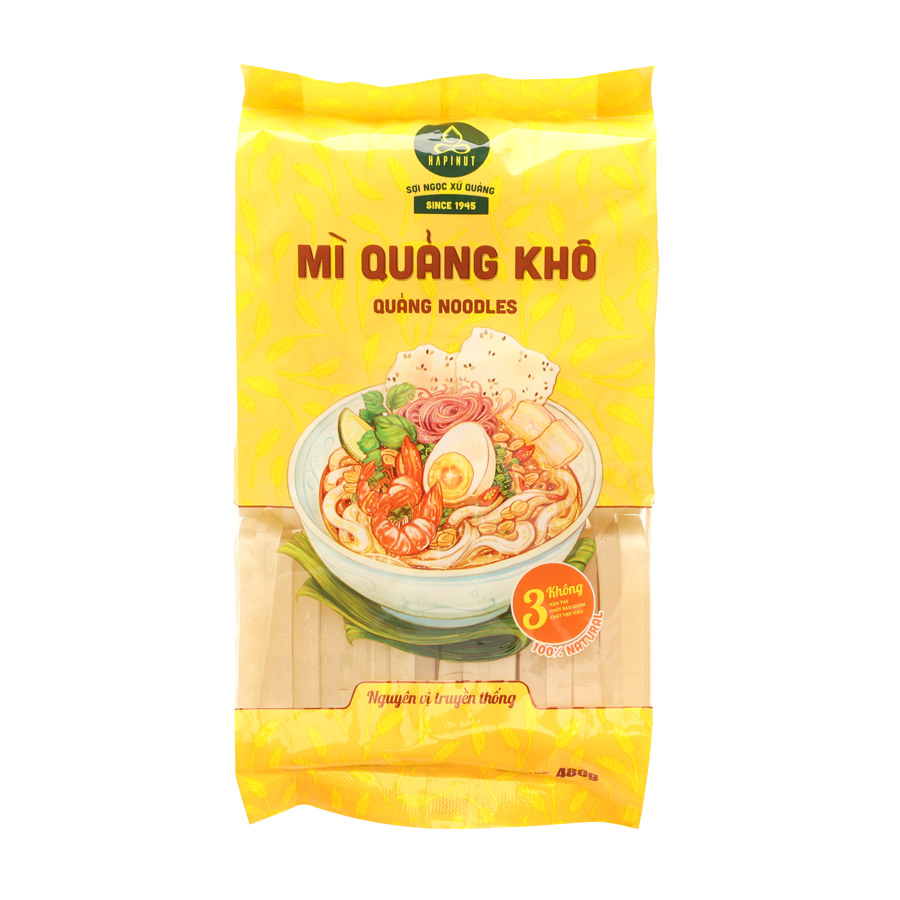 Mì Quảng Khô - Hapinut - Gói 480g