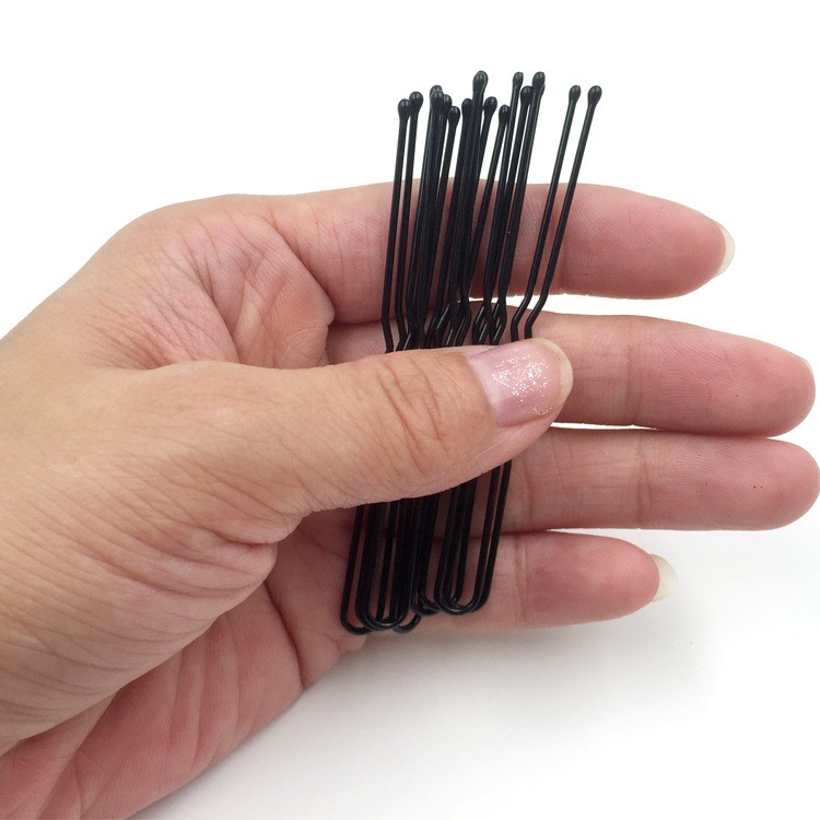 Ghim chữ U cài tóc, búi tóc 7cm bọc sơn đen chống gỉ bền đẹp
