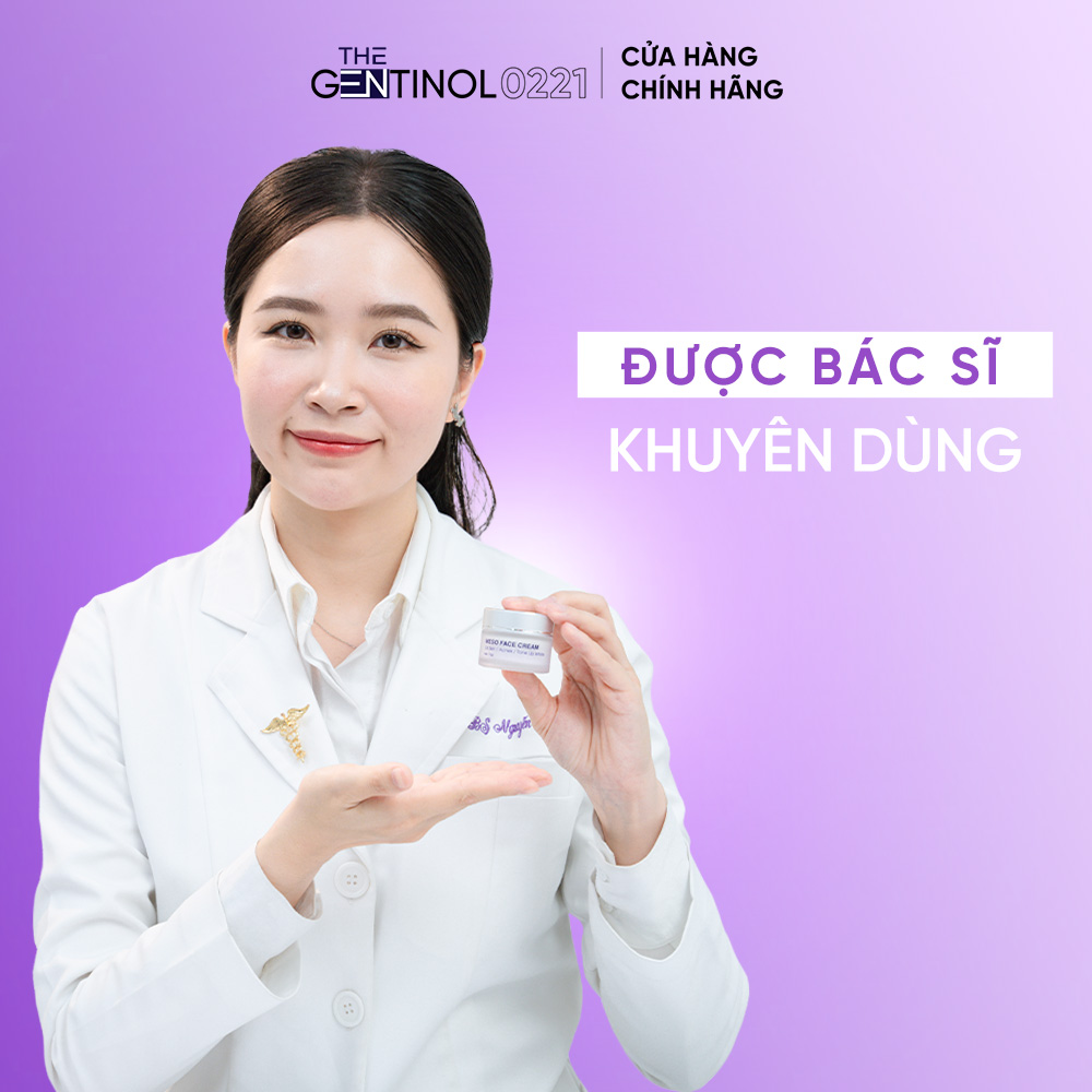 Kem meso tái tạo mô da The Gentinol 0221 hỗ trợ phục hồi, cải thiện độ dàn hồi và làm chậm tiến trình lão hóa da 15g