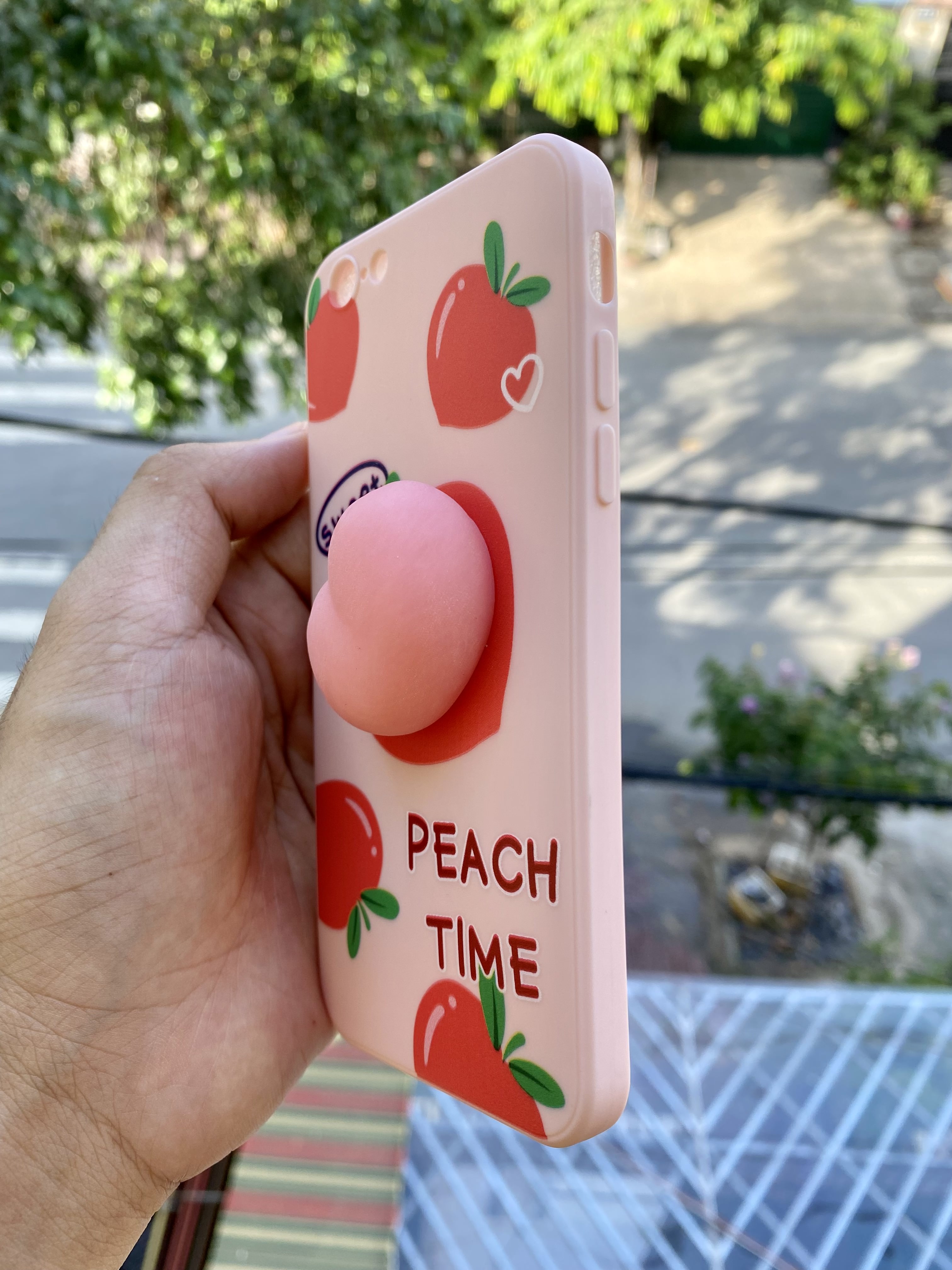 Ốp Lưng iPhone Cạnh Vuông Đào Hồng Cho iPhone 6 / 6 Plus / 7 / 7 Plus / 8 / 8 Plus / X / Xs / Xs Max / 11 / 11 Pro / 11 Pro Max / 12 / 12 Pro / 12 Pro Max
