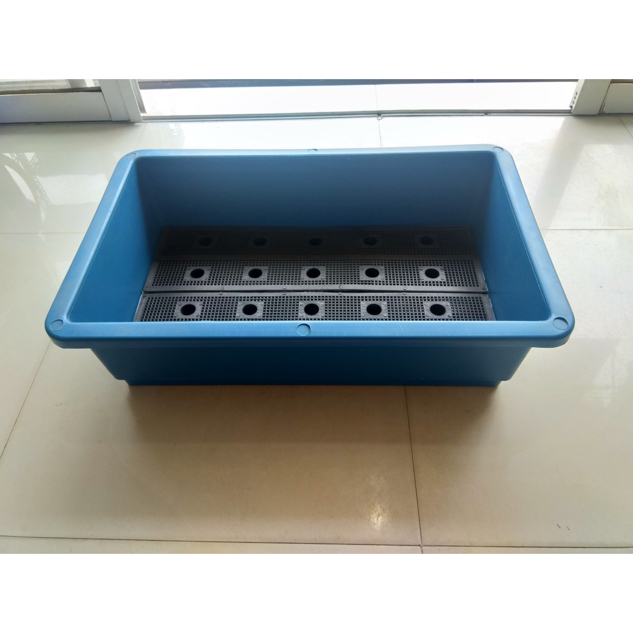 Combo 5 chậu trồng rau, trồng hoa 67x43x20 cm màu xanh dương